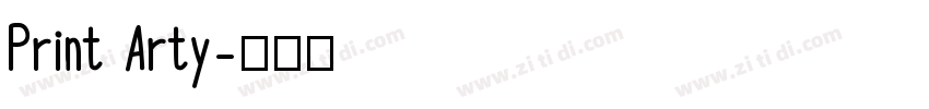 Print Arty字体转换
